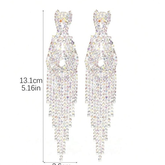 Bodybuilding Competition Statement Crystal Earrings - Picture 5 of 5